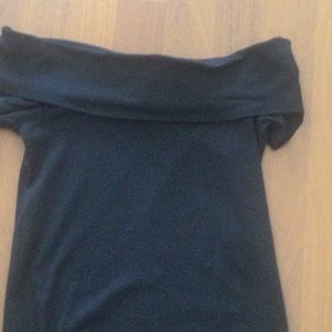 Black off the shoulder top